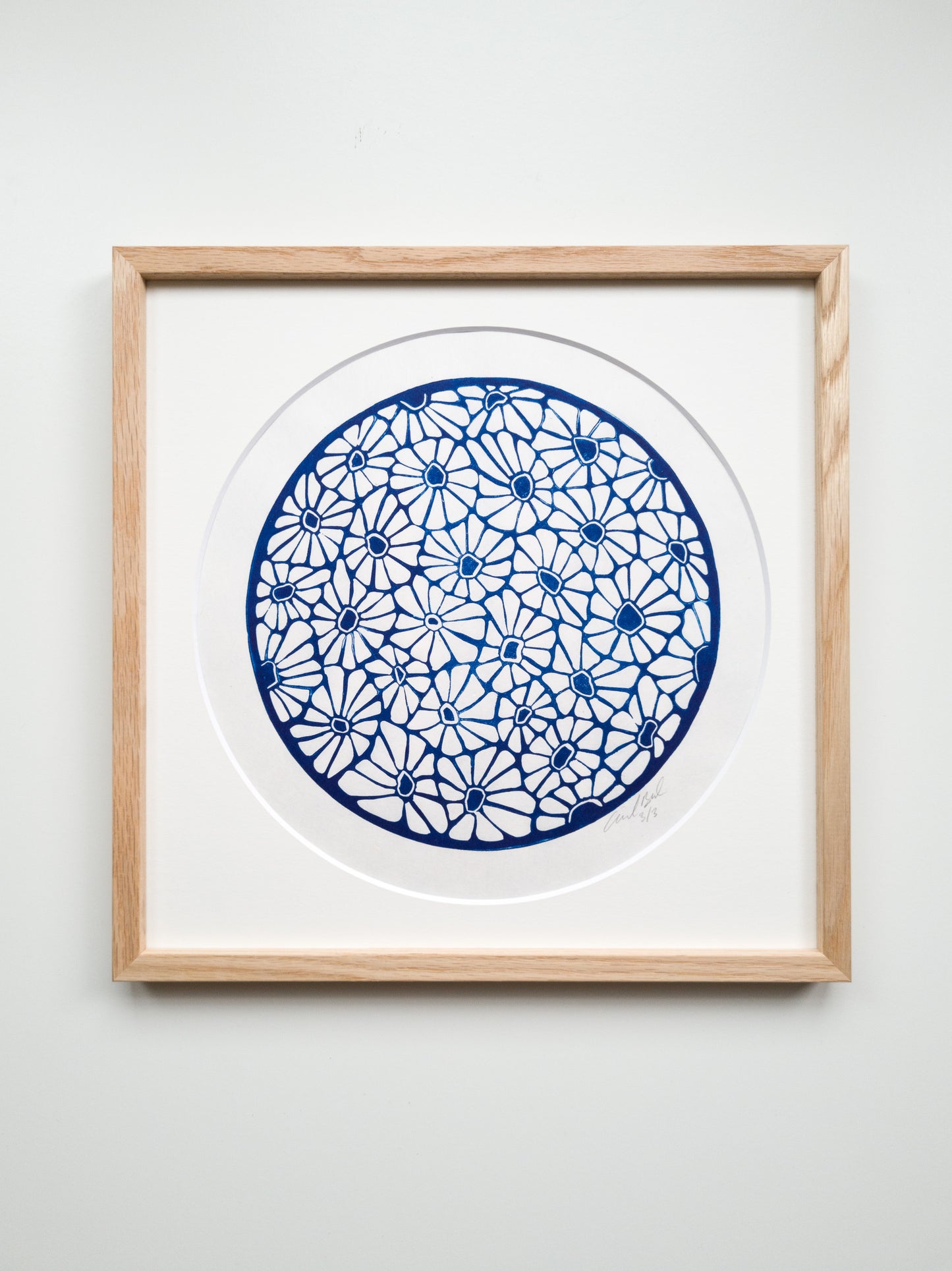 Daisies (Dark blue) - 30x30cm