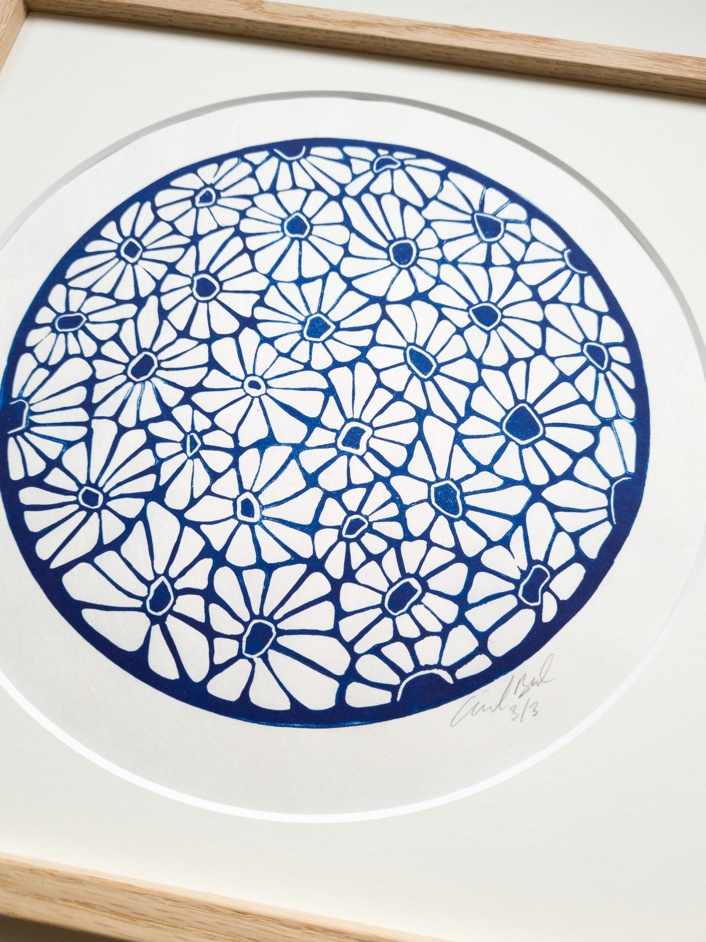 Daisies (Dark blue) - 30x30cm