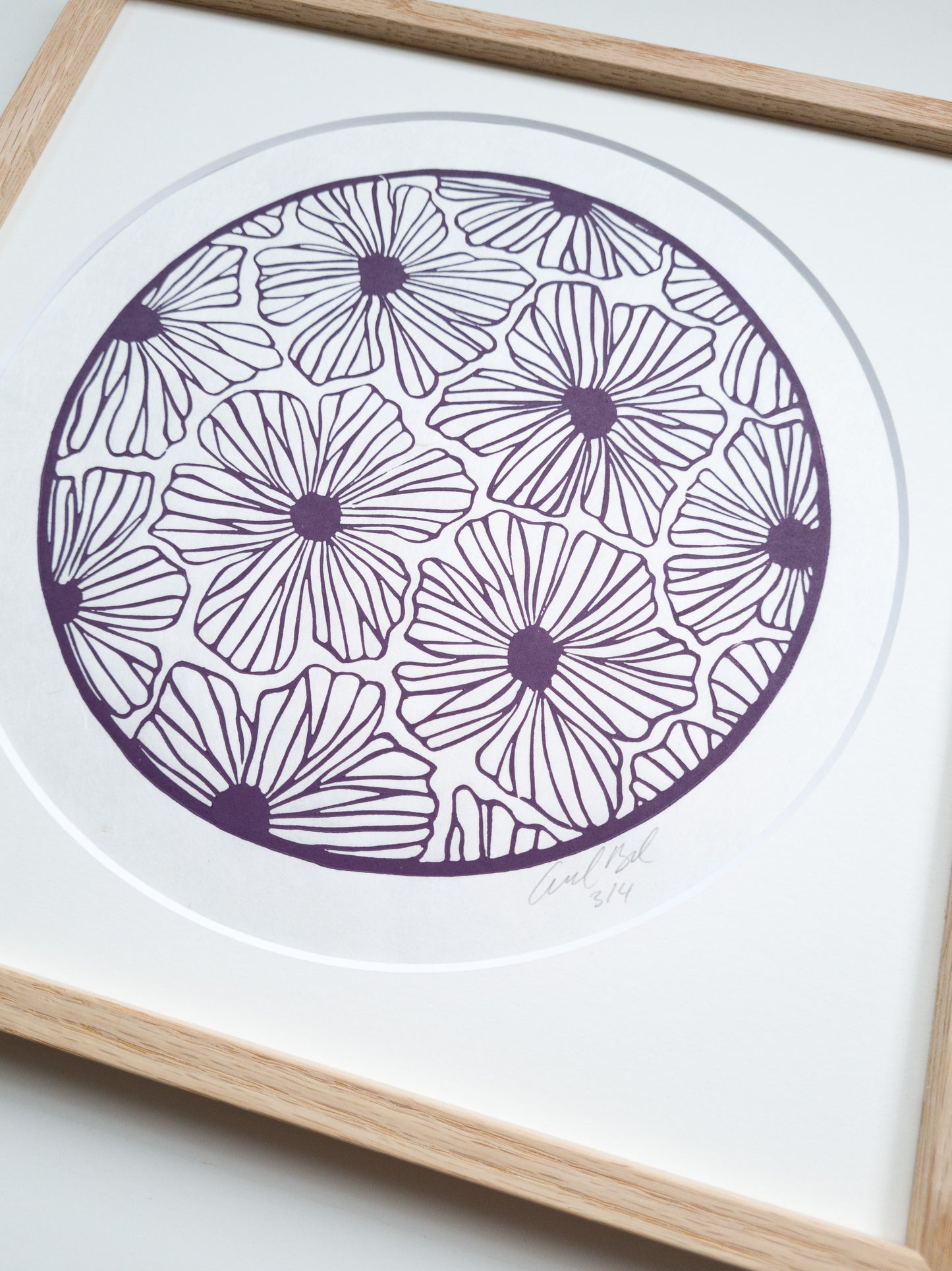 Flowers (Light purple) - 30x30cm