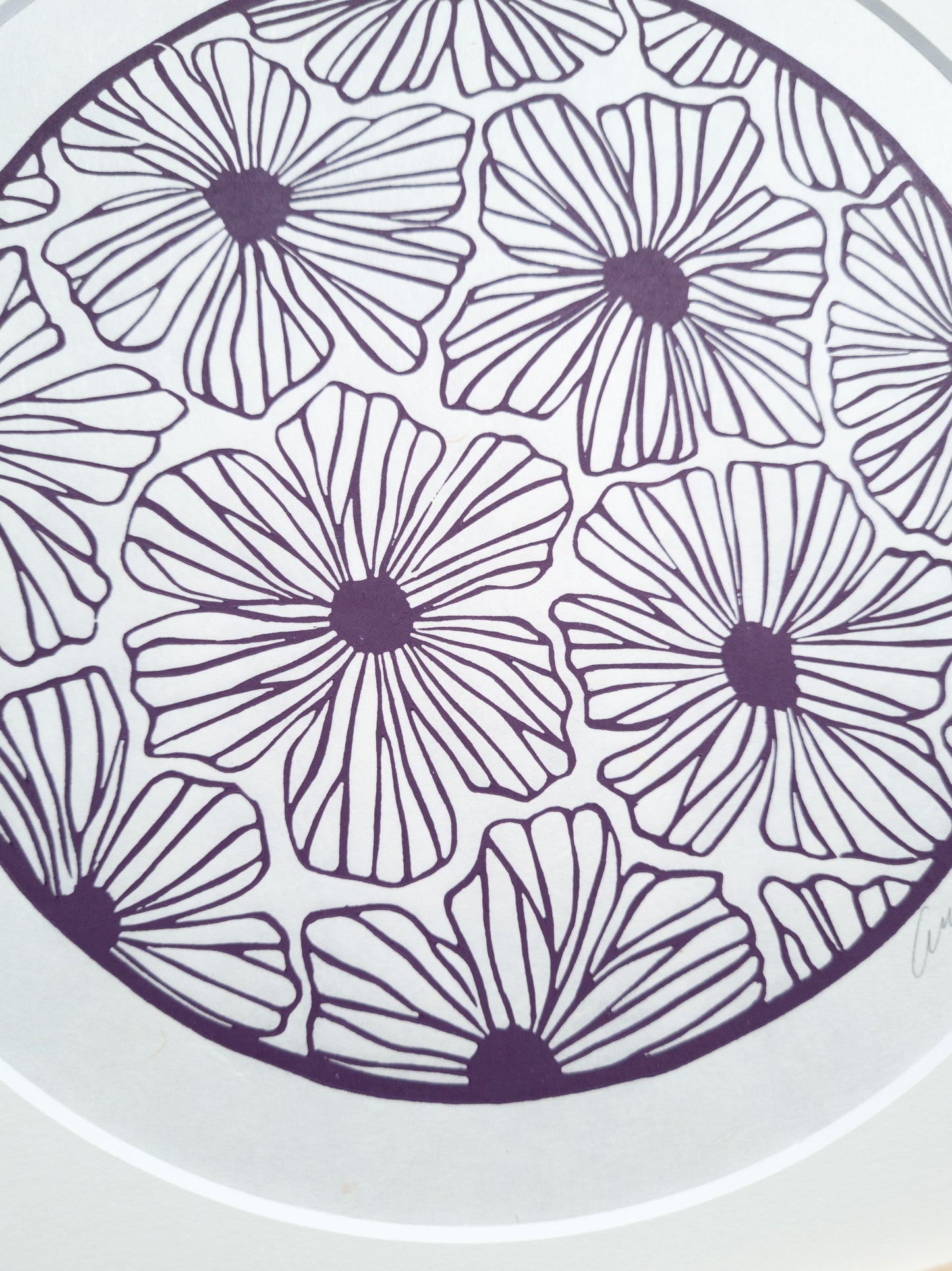 Flowers (Light purple) - 30x30cm