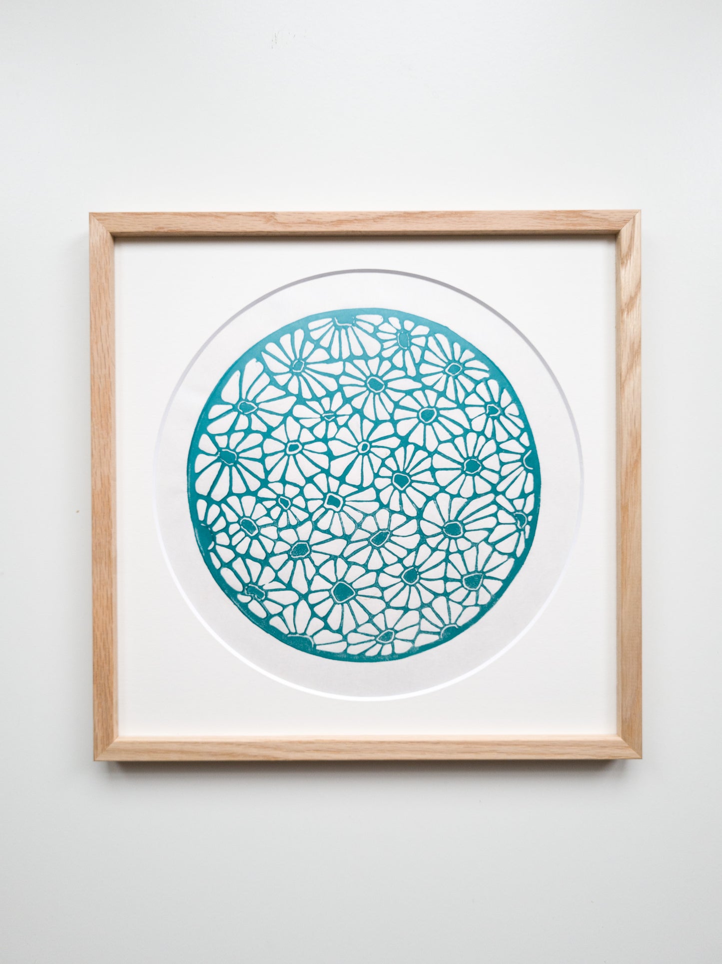 Daisies (Light blue) - 30x30cm