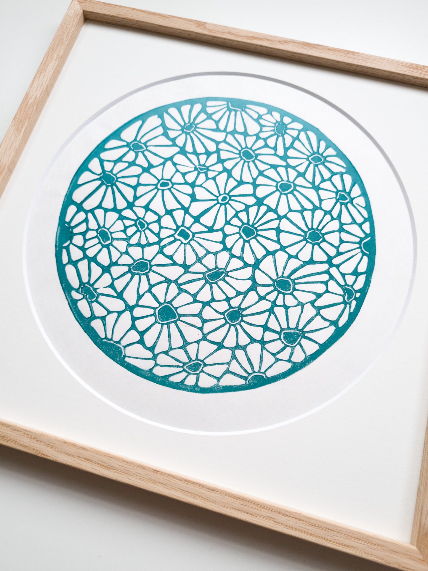 Daisies (Light blue) - 30x30cm