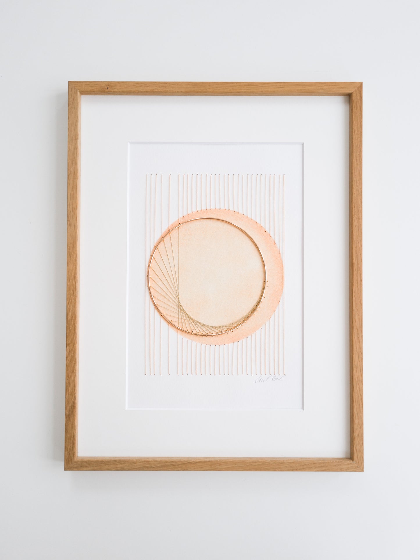 paper embroidery in beautiful orange and yellow colors