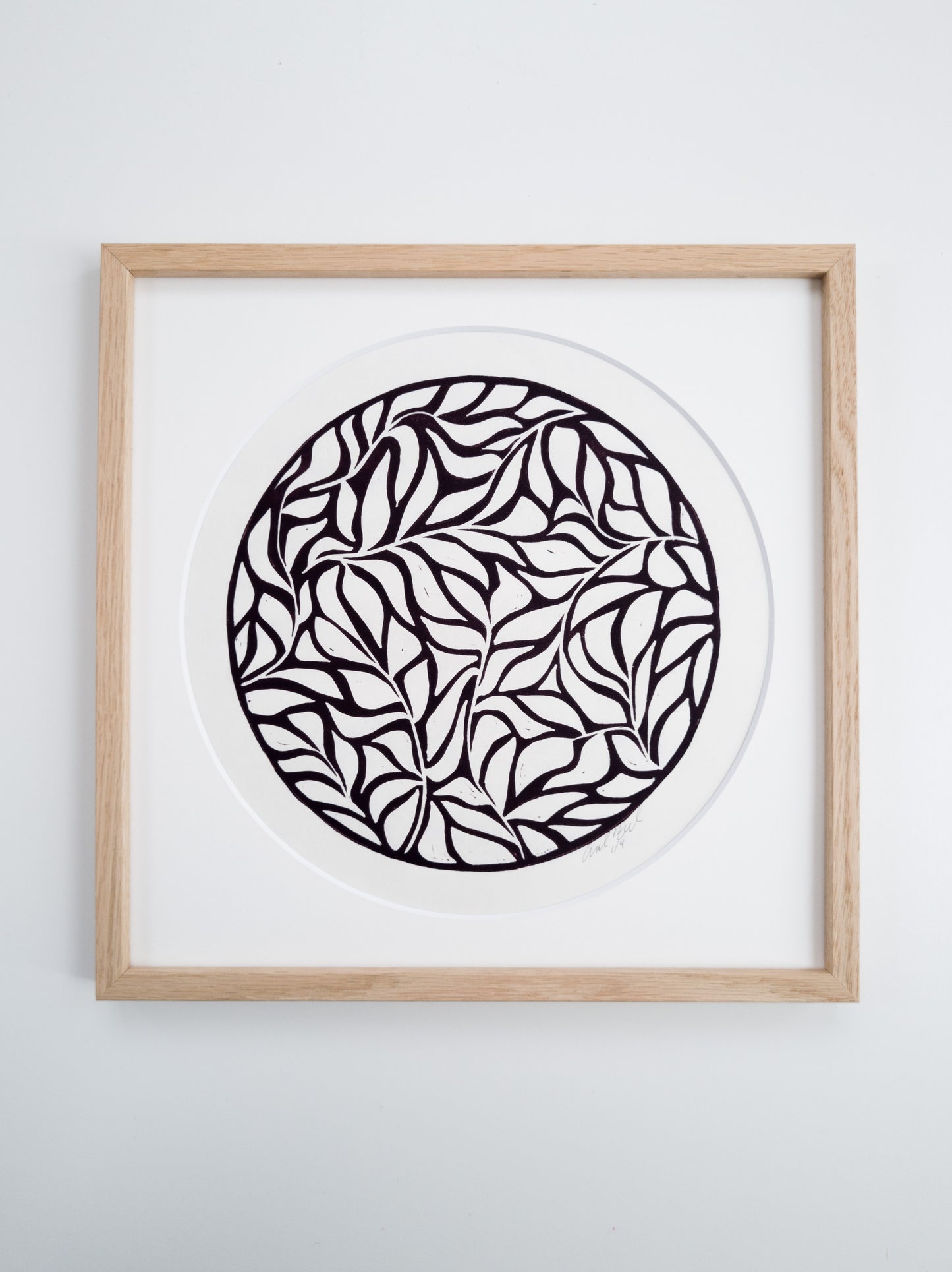 Leaves (Dark brown) - 30x30cm