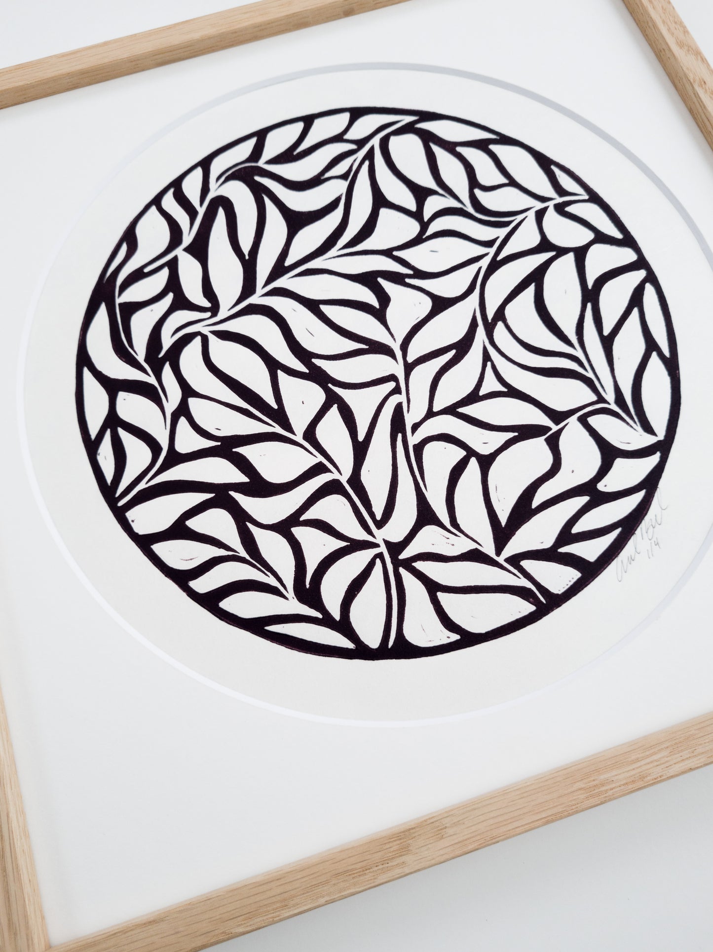 Leaves (Dark brown) - 30x30cm