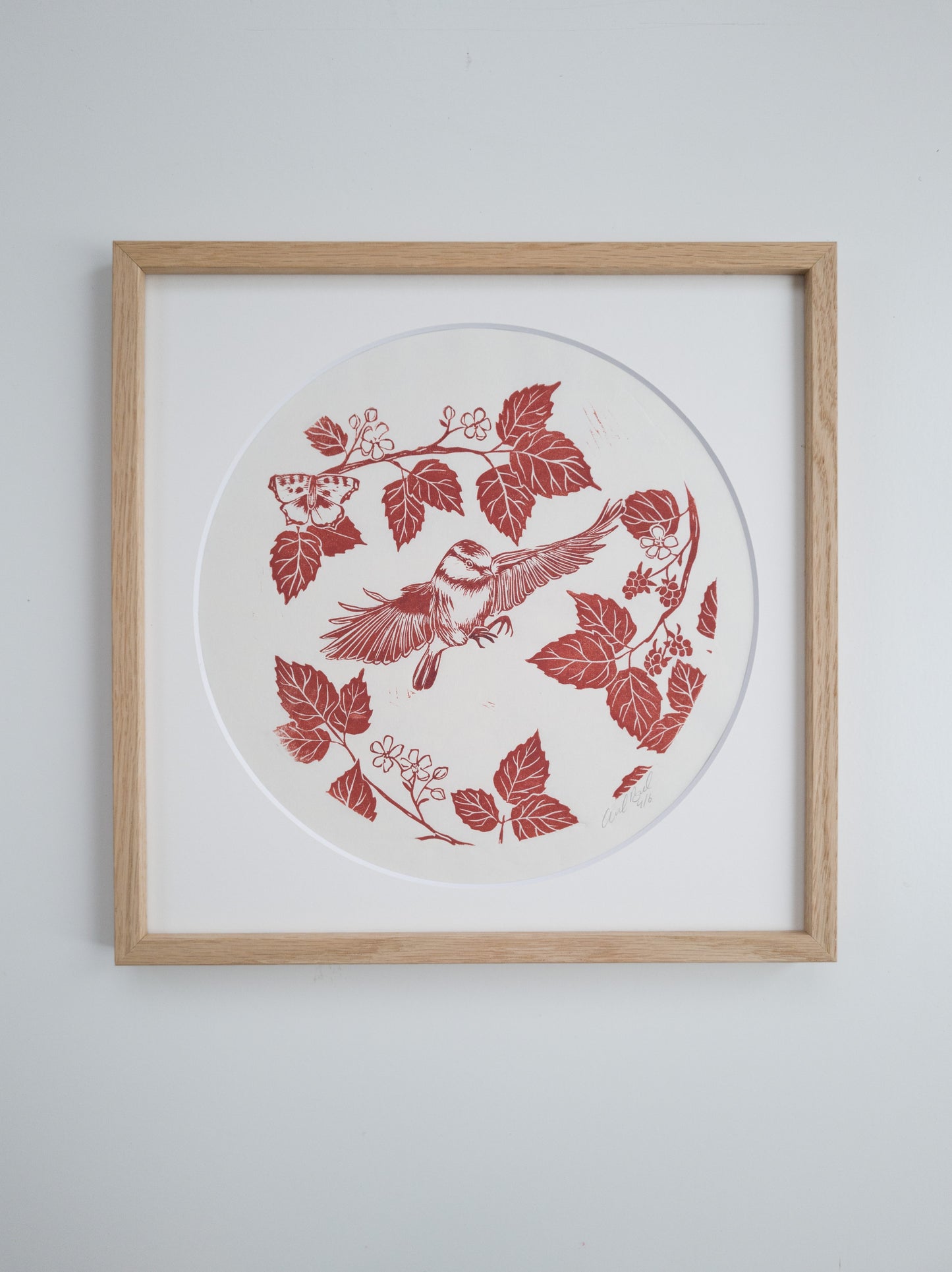 Bird 01 (brown) - 30x30cm