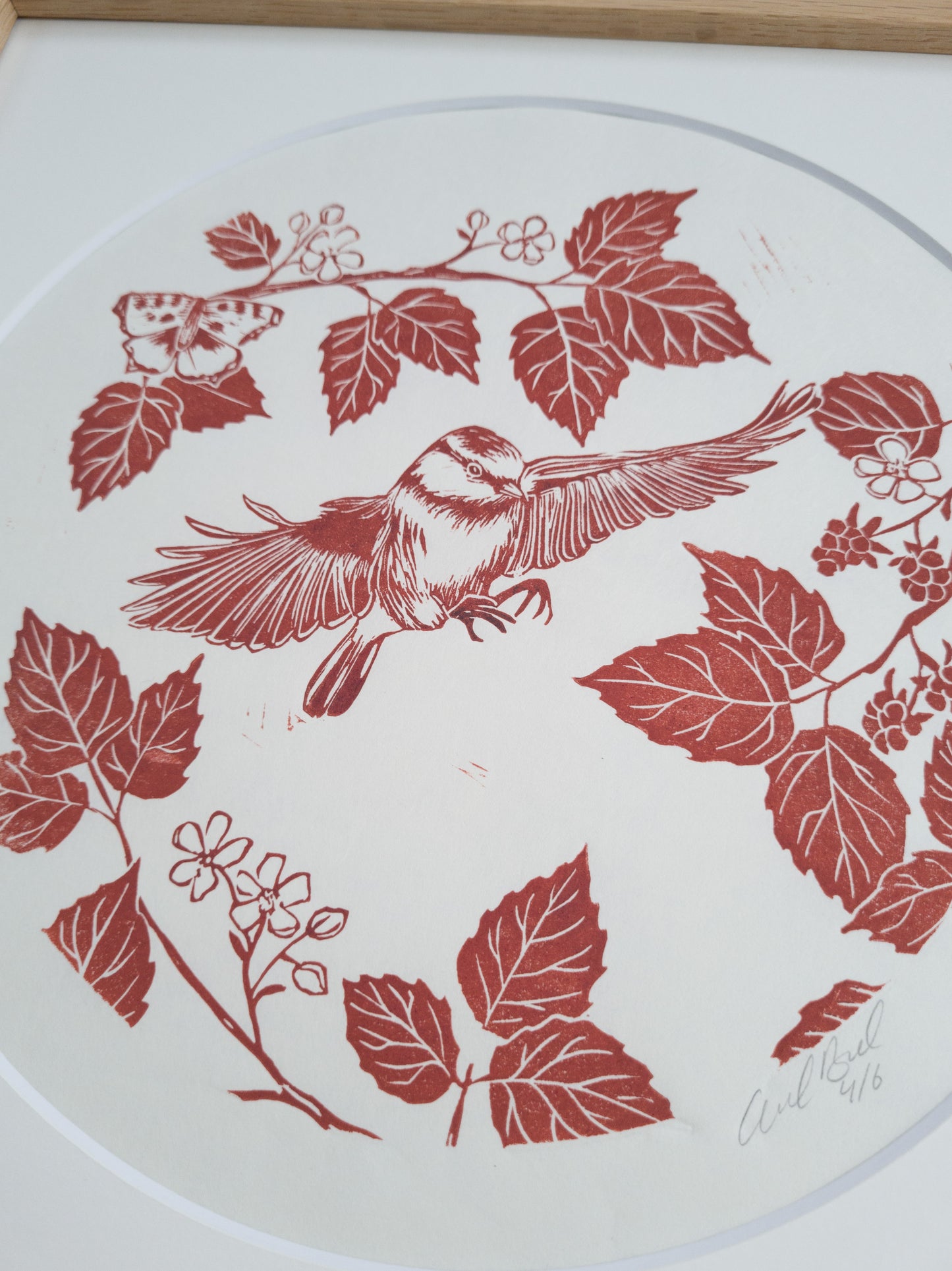 Bird 01 (brown) - 30x30cm