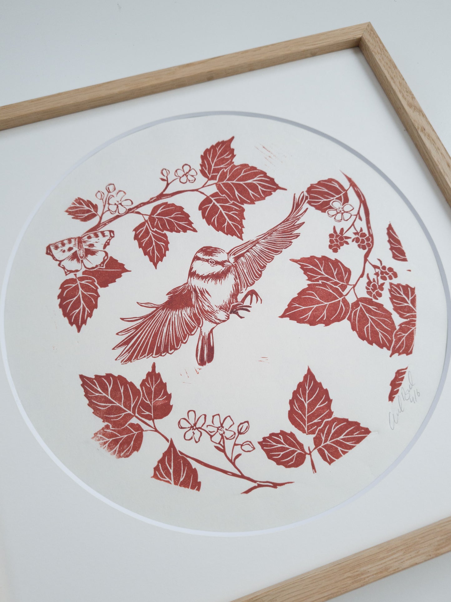 Bird 01 (brown) - 30x30cm