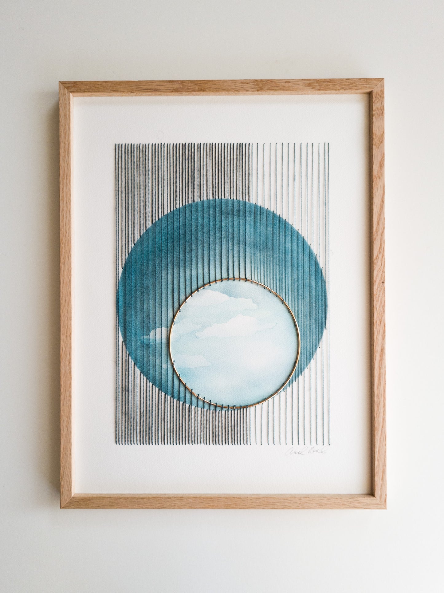 Paper embroidery (1114.08) - 30x40cm