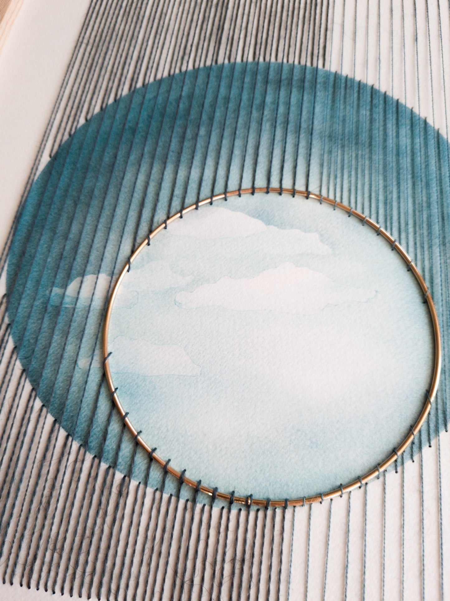 Paper embroidery (1114.08) - 30x40cm