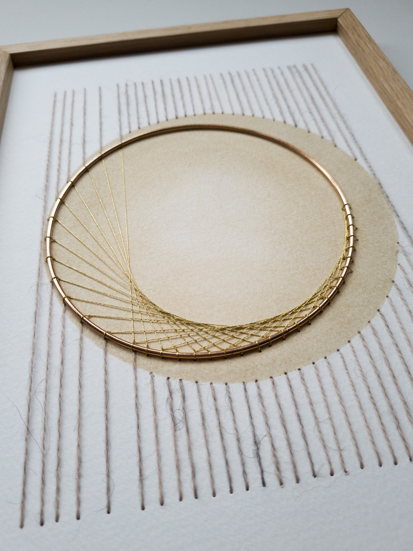 Paper embroidery witg golden details