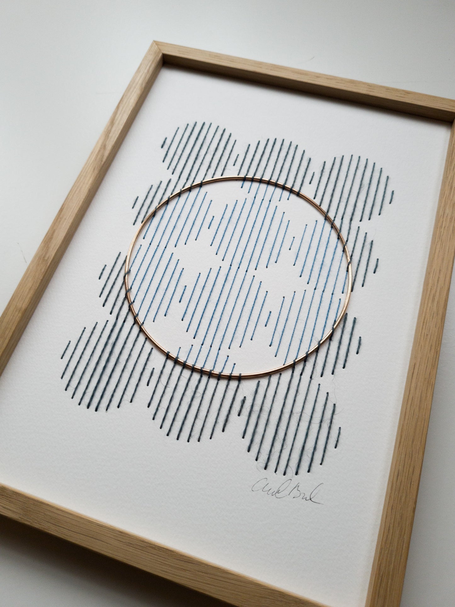 Paper Embroidery A4 - Arctic Blue Bloom