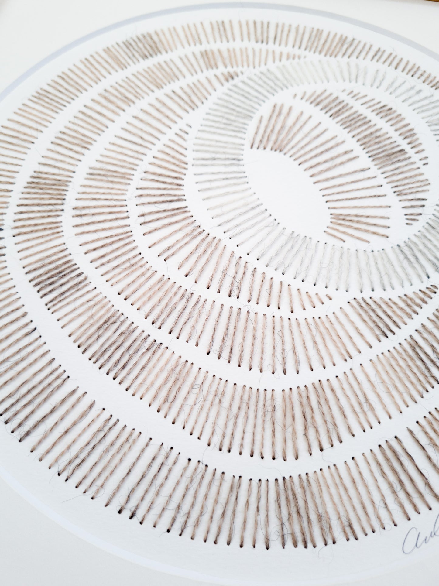 Paper embroidery (0326.02) - 30x30cm