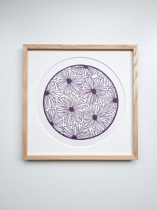 Flowers (Light purple) - 30x30cm
