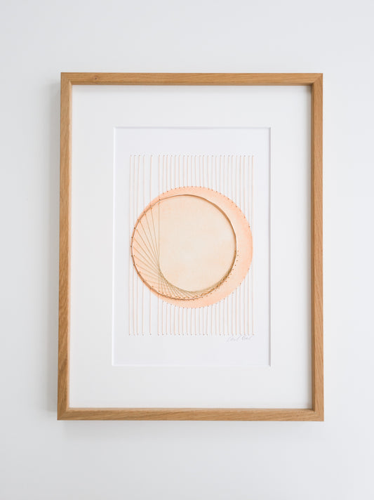 paper embroidery in beautiful orange and yellow colors