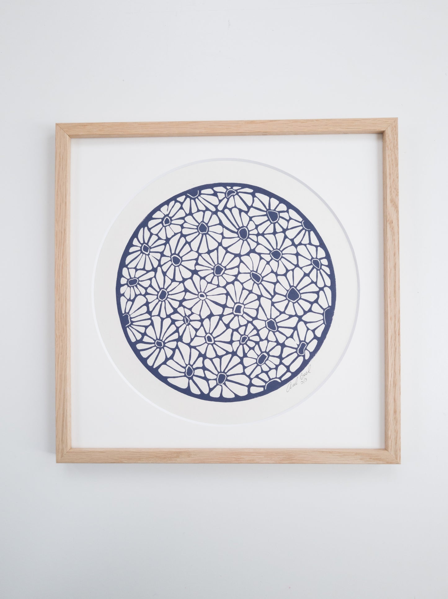 Daisies (purple grey) - 30x30cm