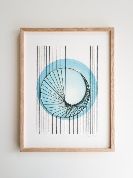 Paper embroidery (1114.07) - 30x40cm